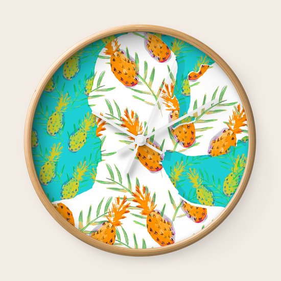 Pineapples Wall Clock