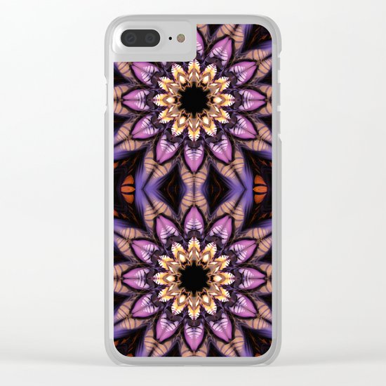 Artistic fantasy flower Clear iPhone Case