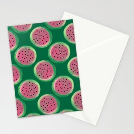 Watermelon Seamless Repeat Pattern Stationery Card