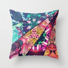Ray of color Throw Pillow