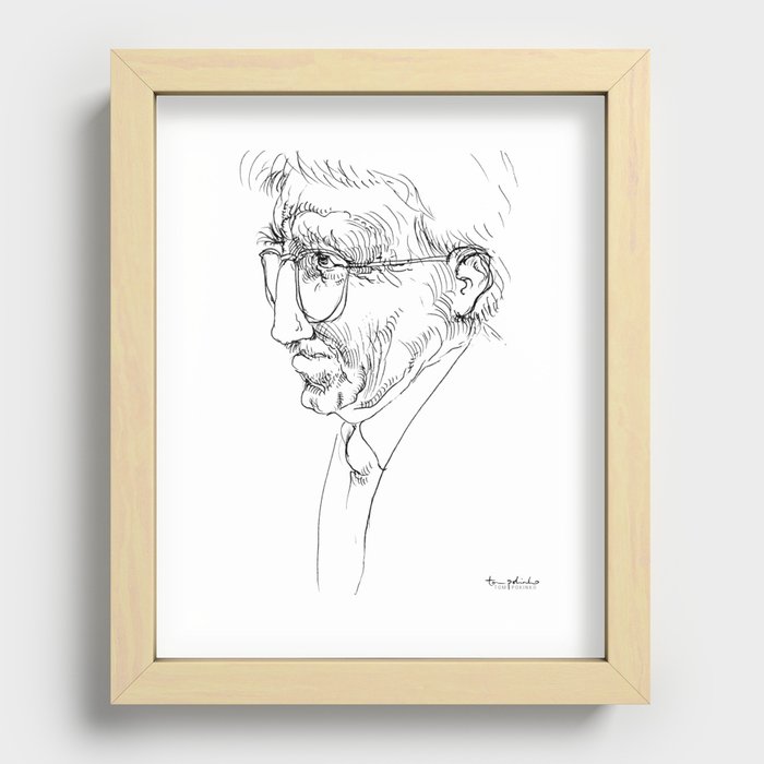 Jurgen Habermas (philosopher) Recessed Framed Print