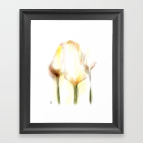 Three Tulips Framed Art Print