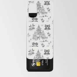 Gray Woodland Forest Animals Nursery Android Card Case