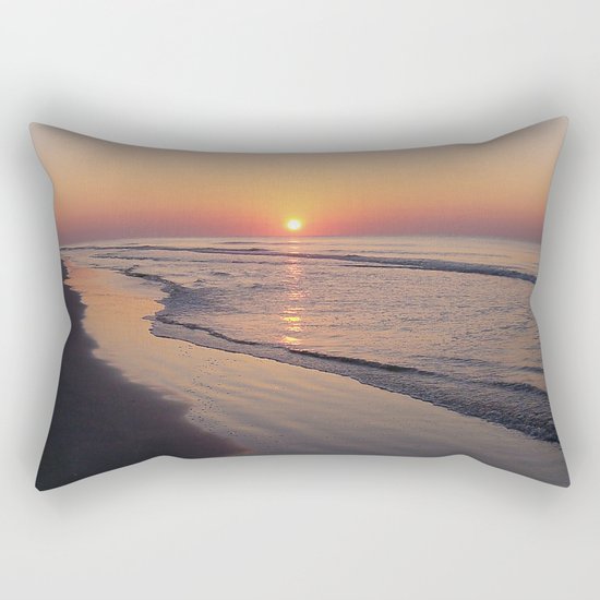Sunrise Over The Atlantic Ocean Rectangular Pillow