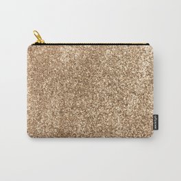 Gold Glitter Carry-All Pouch