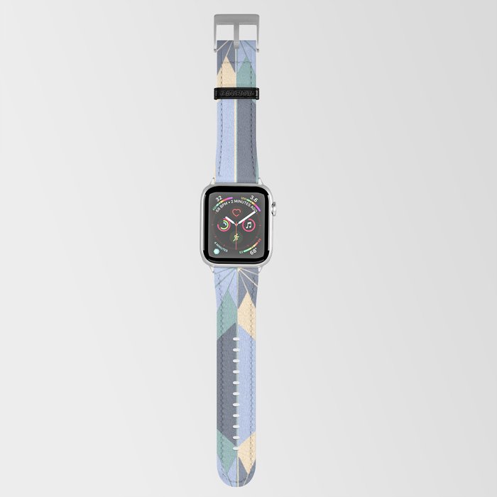 Blue Buck Checker Pattern Apple Watch Band