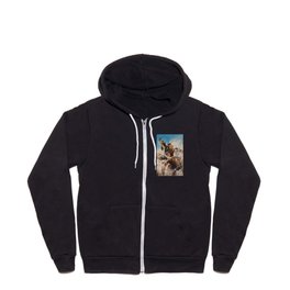 Cutting Out by Newell Convers Wyeth Zip Hoodie