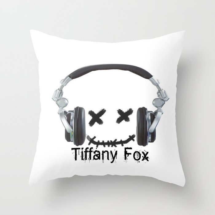 Tiffany Fox DJ Throw Pillow
