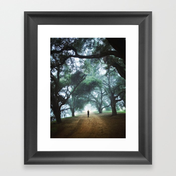There goes Alice Framed Art Print