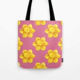 daffodil pattern watercolor Tote Bag