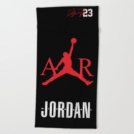 Basketball Beach Towels Society6 Jordan Air Nba Basketball Beach Towel
