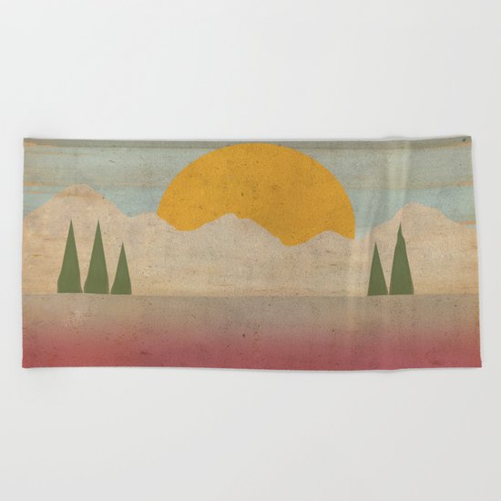 Day in the Forest Beach Towel