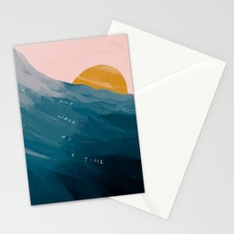"One Wave At A Time" Stationery Card