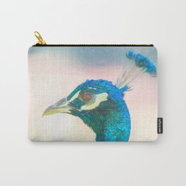 Peacock head coloured pencil look Carry-All Pouch