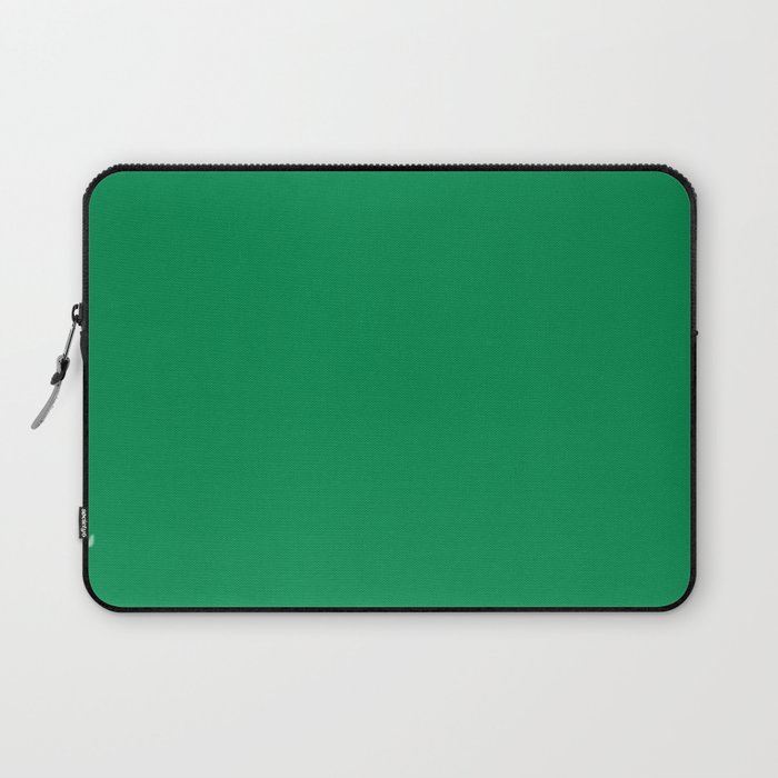 Green Bee pure pastel solid color modern abstract pattern  Laptop Sleeve