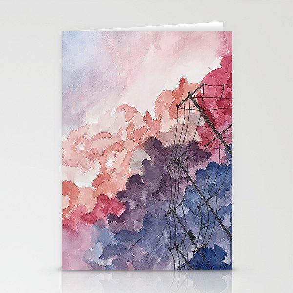 Berry Skies Stationery Cards