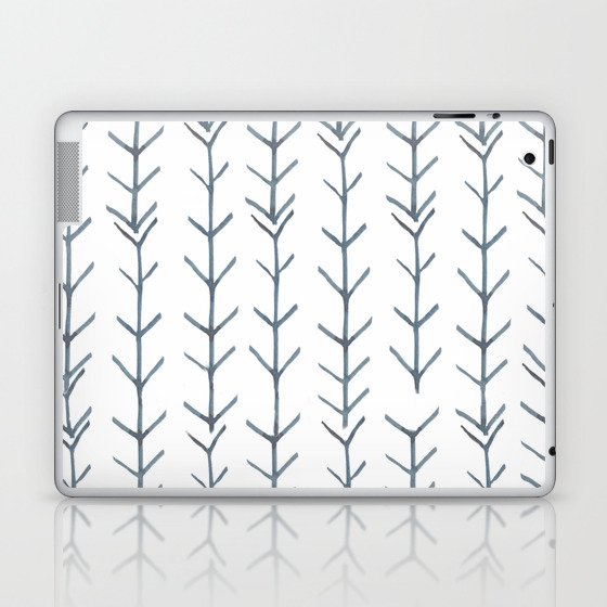 Twigs and branches freeform gray Laptop & iPad Skin