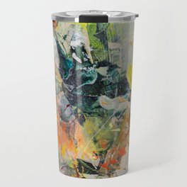 Pressure Creates Diamonds ○ colorful, contemporary abstract art painting Travel Mug