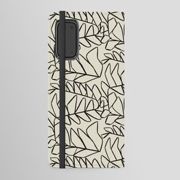 Snaky Fern Charcoal Drawing Android Wallet Case