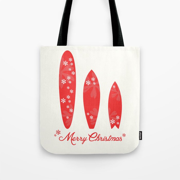 Surfboards - Merry Christmas  Tote Bag