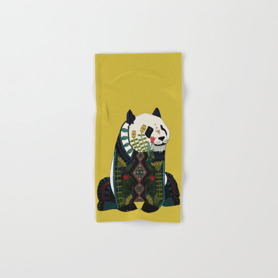 panda ochre Hand & Bath Towel