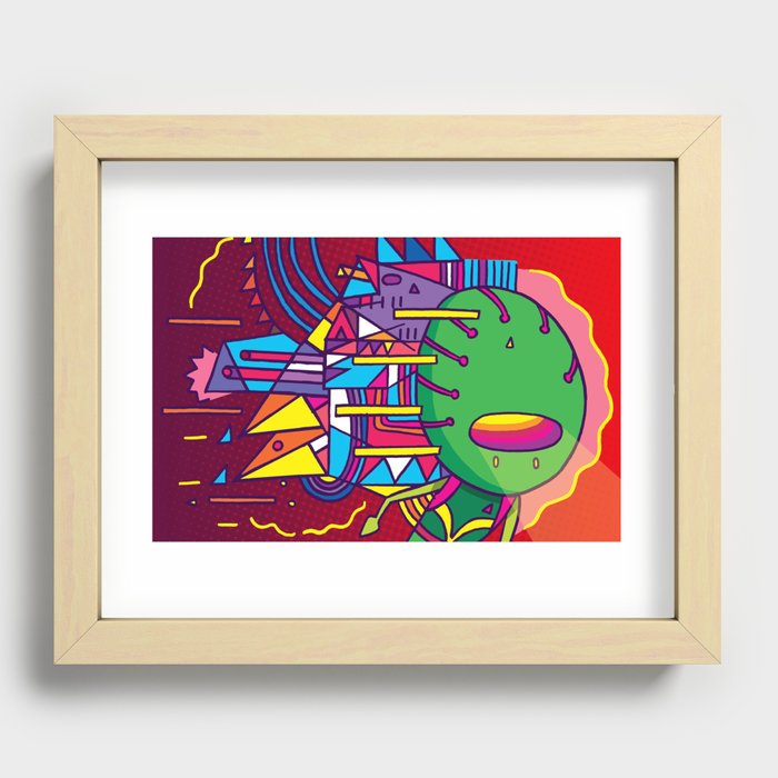 Alien Colors Recessed Framed Print