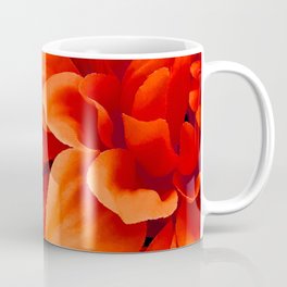 Strawberry-Blonde Tangerine Colored Flower Chic Close-Up Coffee Mug