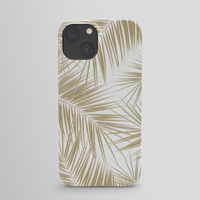 Palm Leaves - Gold Cali Vibes #6 #tropical #decor #art #society6 iPhone Case