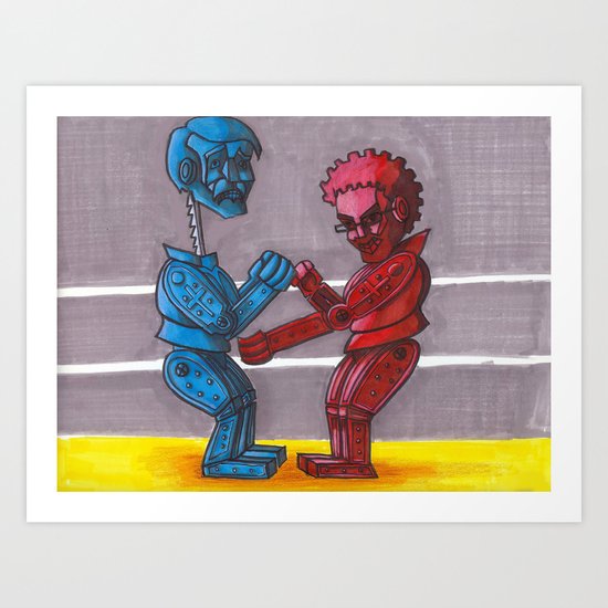 Rock'em Sac'em Art Print