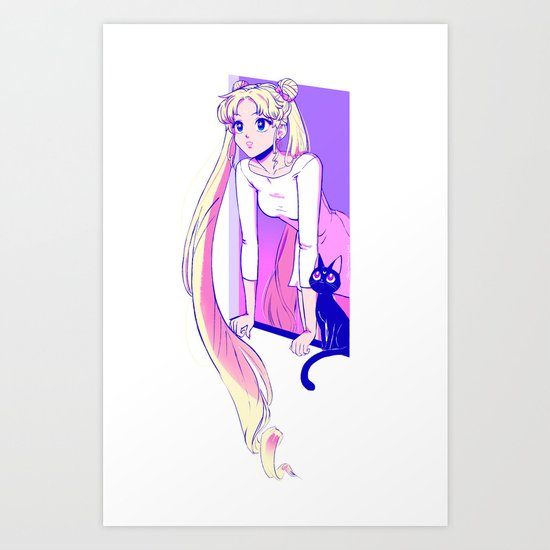 Sailor Moon Art Print Art Print
