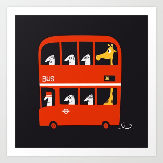 A tall passenger Art Print