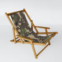 Military Olive Camouflage Sling Chair