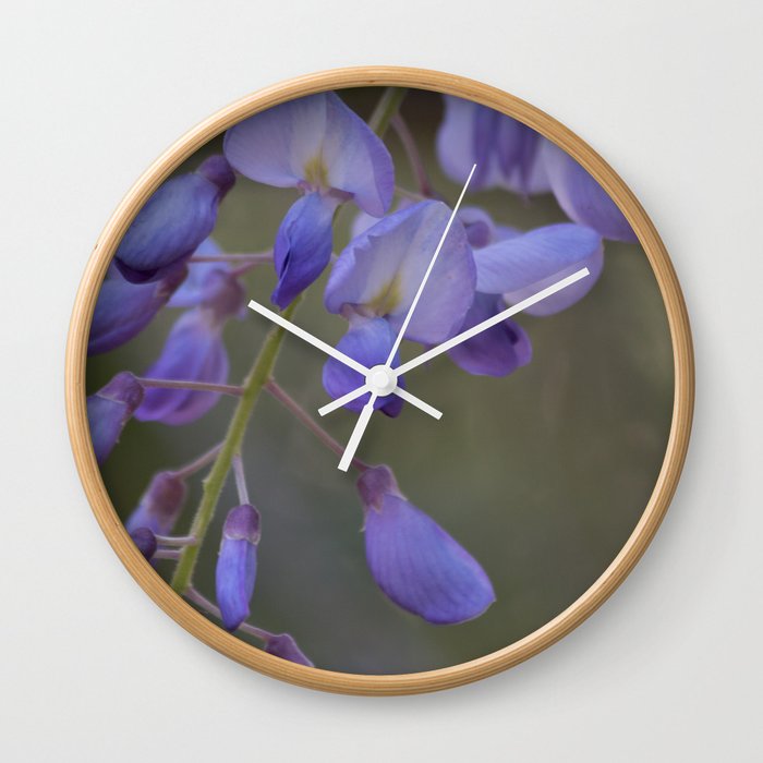 Glicina Wall Clock By Lizettesalazar Society6