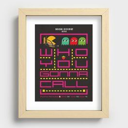 pacman ghostbuster Recessed Framed Print