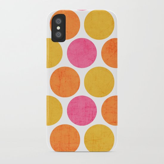 summer polka dots iPhone Case