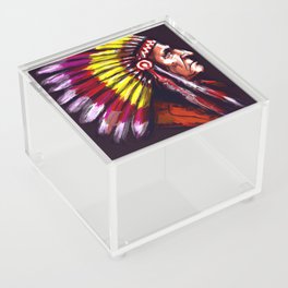 Native American Chief Acrylic Box