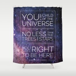 Child of the Universe Shower Curtain