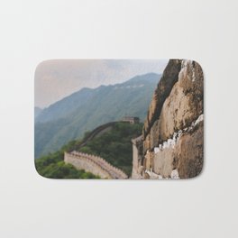 China Photography - Great Wall Of China Seen From The Side Bath Mat