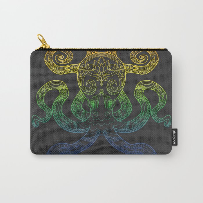 Color Me Octopus - Rainbow Pride Carry-All Pouch