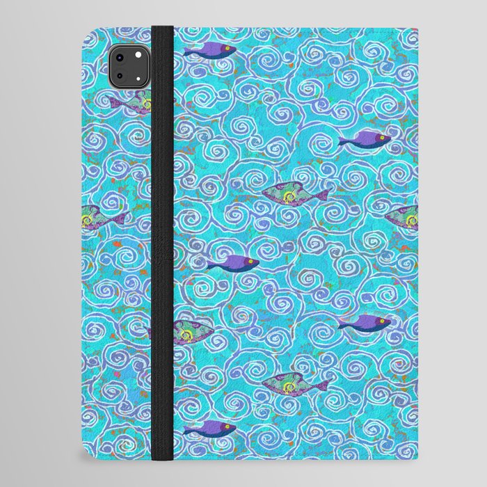 Aquatic Life Batik iPad Folio Case