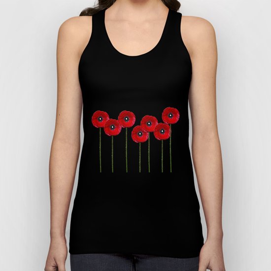 Poppies 2 Unisex Tank Top