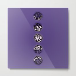 Phases of the D20 Metal Print | Criticalroll, Moonphases, Dnd, Geek, Dungeonsanddragons, 20Sideddie, Roleplayinggames, Dice, Nerd, Moon 