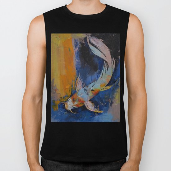 Sanshoku Koi Biker Tank