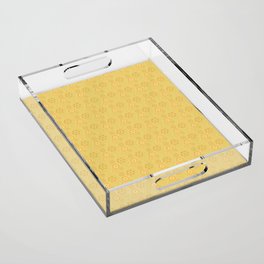 children's pattern-pantone color-solid color-yellow Acrylic Tray