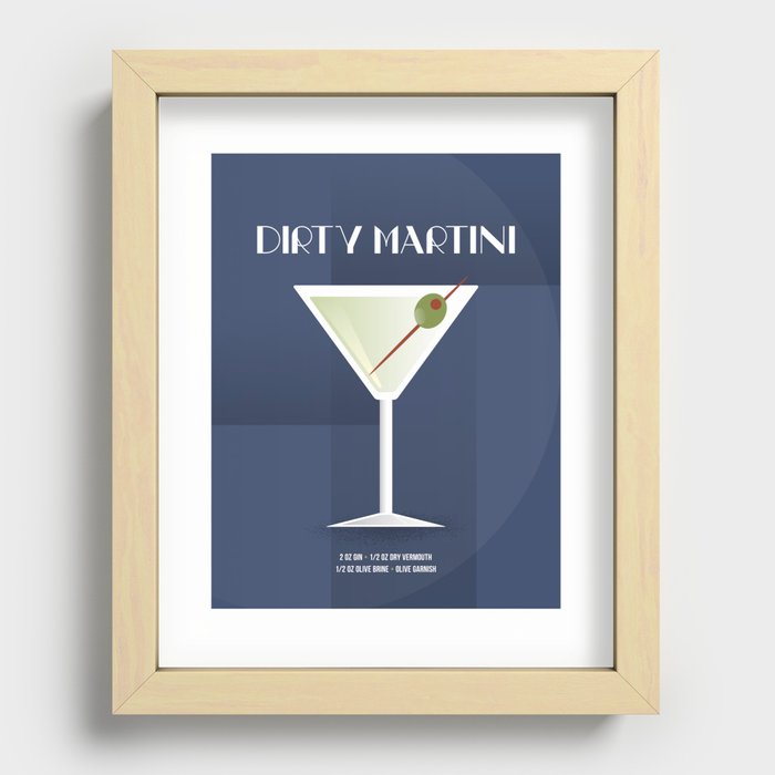 Dirty Martini Recessed Framed Print