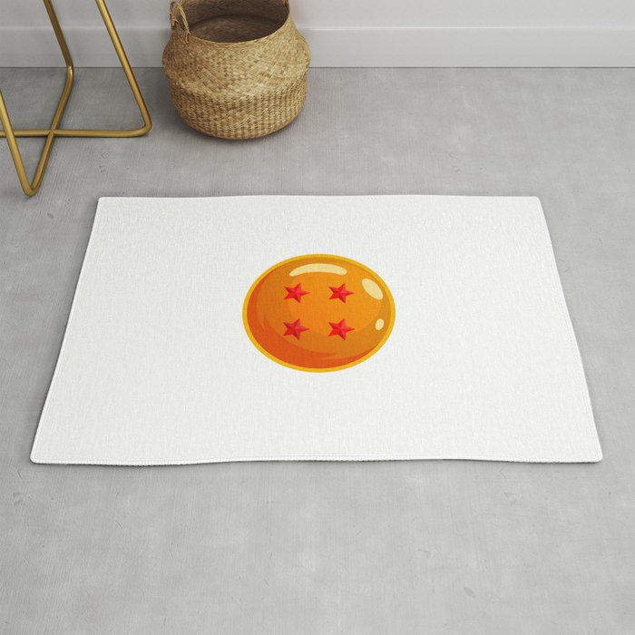 Dragonball 4 Star Ball Rug By Tridaak Society6
