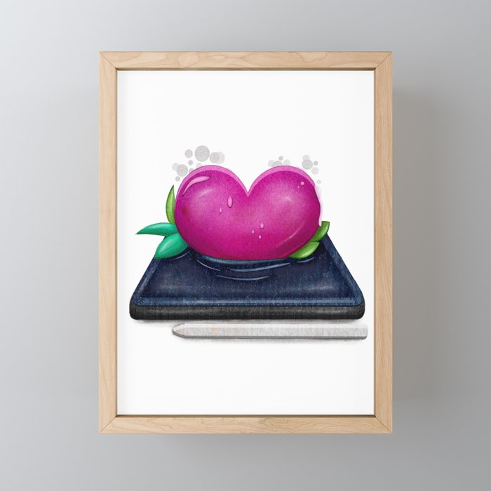 Rising Love Framed Mini Art Print