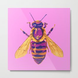 Honey Bee Metal Print