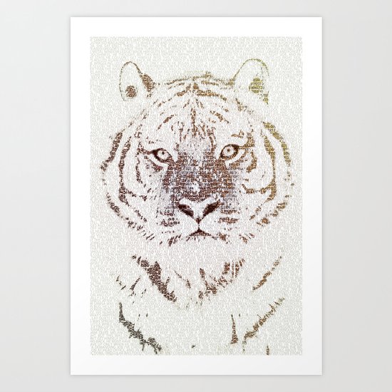The Intellectual Tiger Art Print