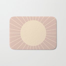 Minimal Sunrays - Neutral Pink Bath Mat